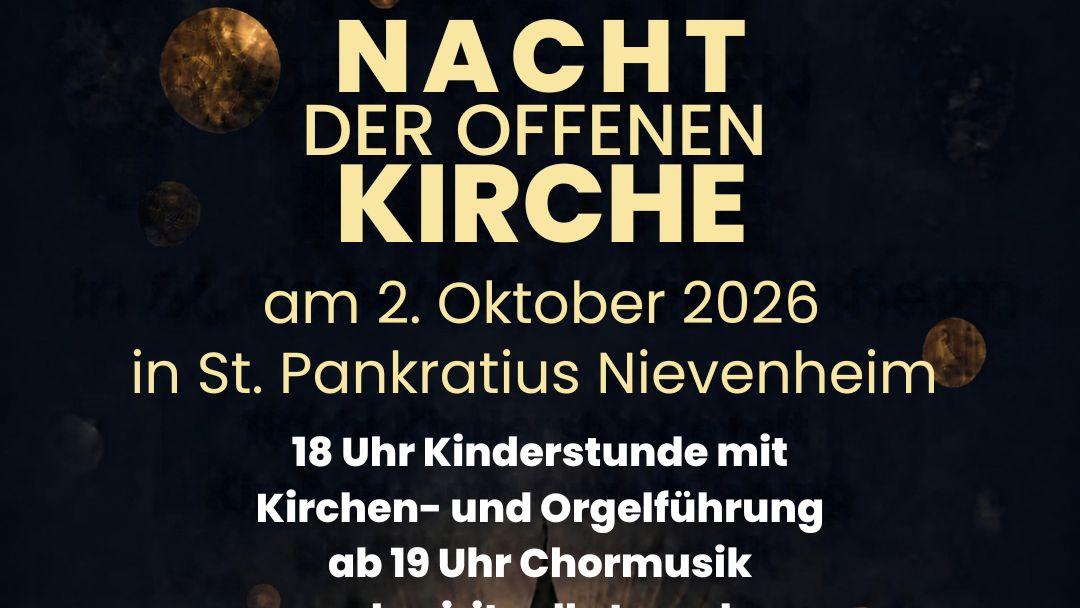 Plakat zur Nacht der offenen Kirche